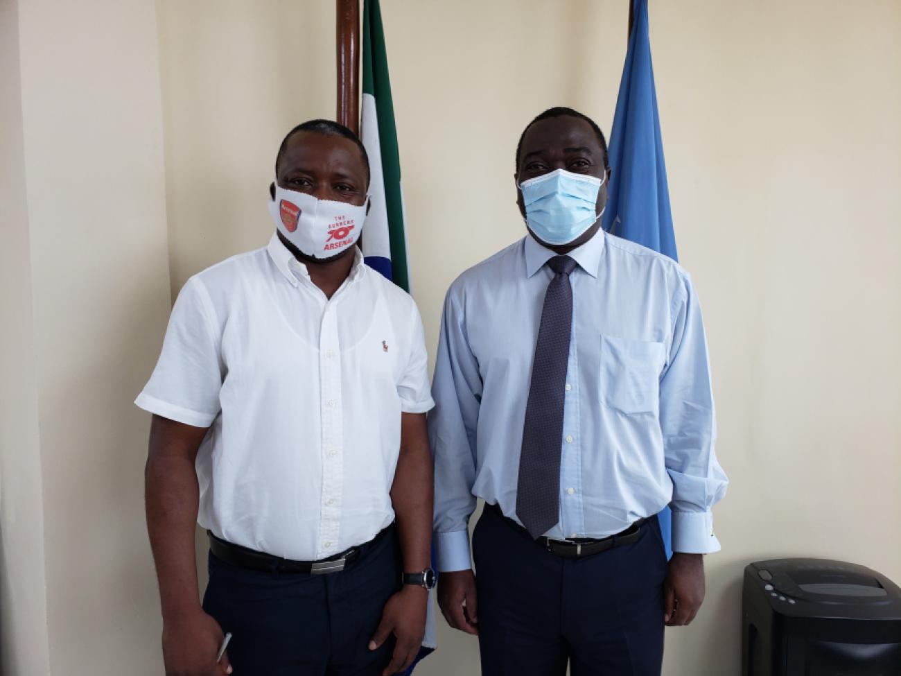 Minister of Youth Affairs, Mr Mohamed Orman Bangura and Resident Coordinator, Dr Babatunde Ahonsi