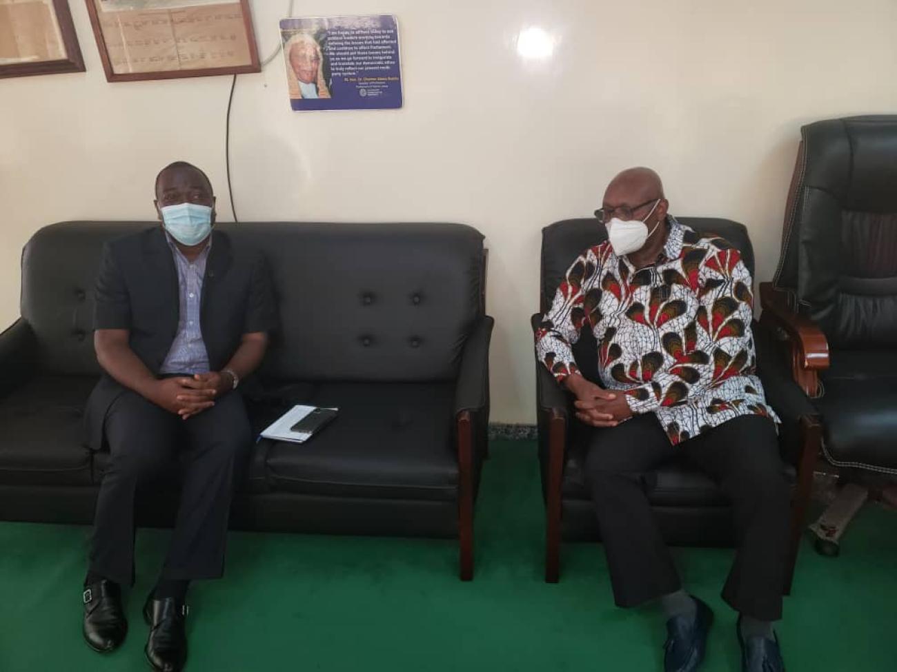 Babatunde Ahonsi and Dr Abass Bundu
