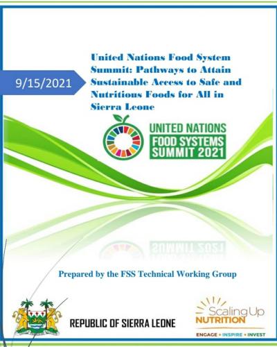 United Nations Food System Summit: Pathways to Attain Sustainable ...